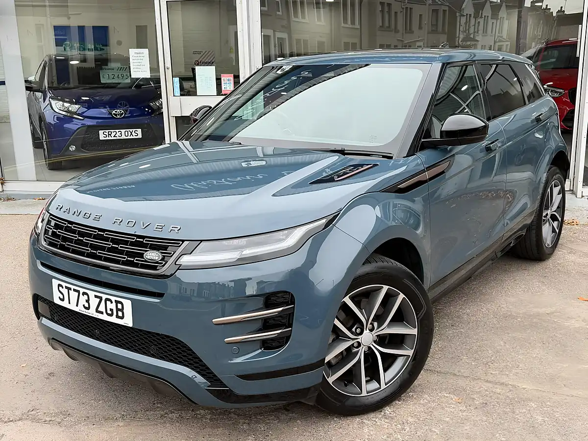 Used 2023 Land Rover Range Rover Evoque Dynamic Se Blue - Interior and Exterior details 9