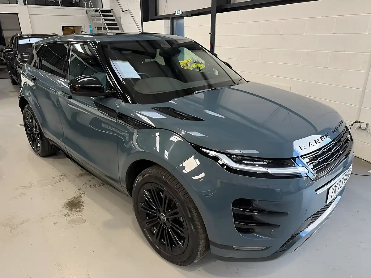 Used 2023 Land Rover Range Rover Evoque Dynamic Se Blue - Interior and Exterior details 4