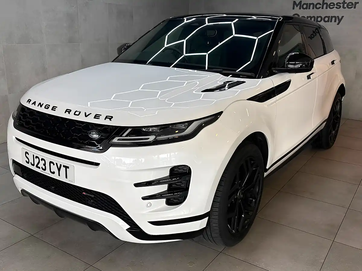 Used 2023 Land Rover Range Rover Evoque R-Dynamic Hse White - Front View