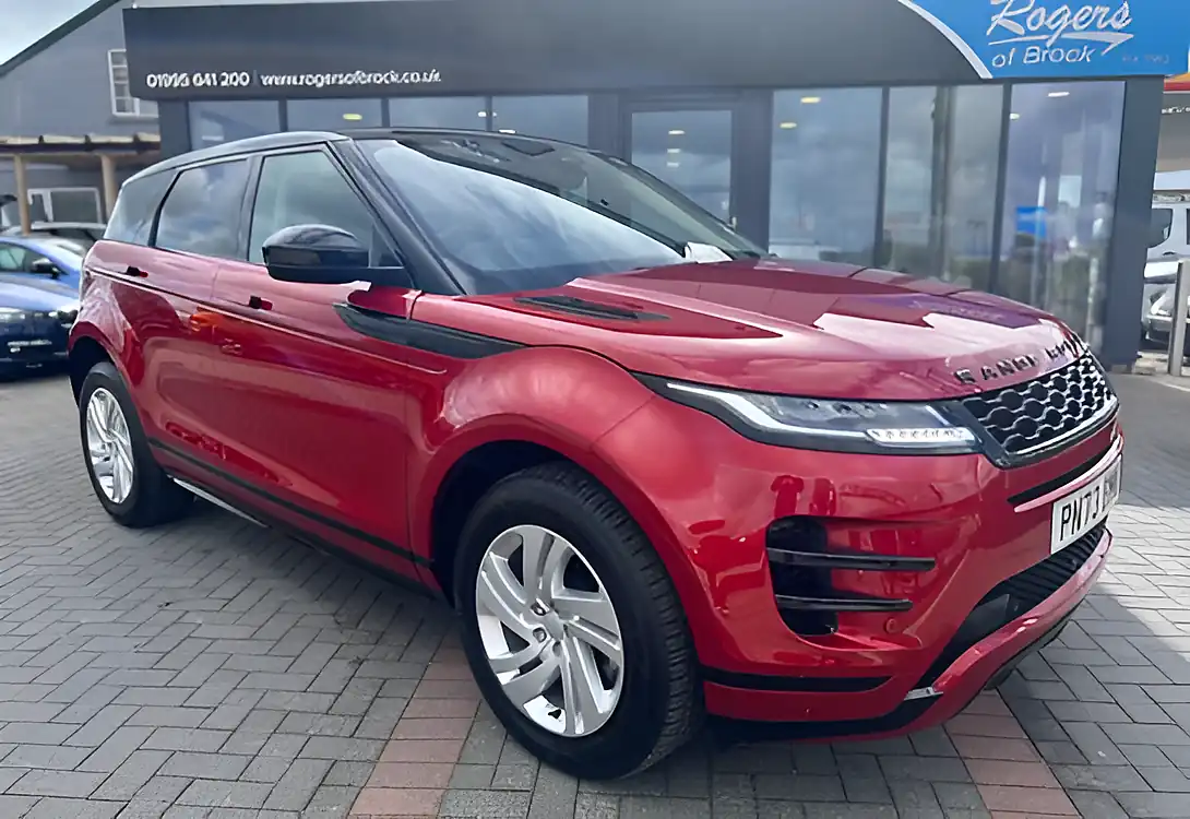 Used 2023 Land Rover Range Rover Evoque R-Dynamic S Firenze Red/Black Roof - Interior and Exterior details 4