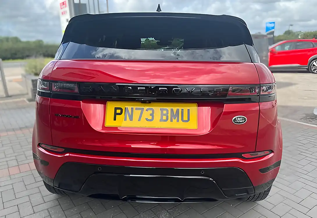 Used 2023 Land Rover Range Rover Evoque R-Dynamic S Firenze Red/Black Roof - Interior and Exterior details 7