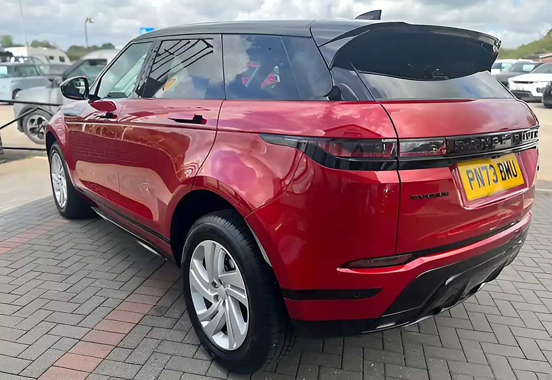 Used 2023 Land Rover Range Rover Evoque R-Dynamic S Firenze Red/Black Roof - Interior and Exterior details 8