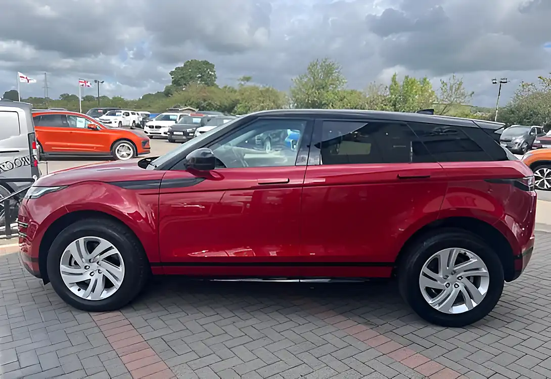 Used 2023 Land Rover Range Rover Evoque R-Dynamic S Firenze Red/Black Roof - Interior and Exterior details 9