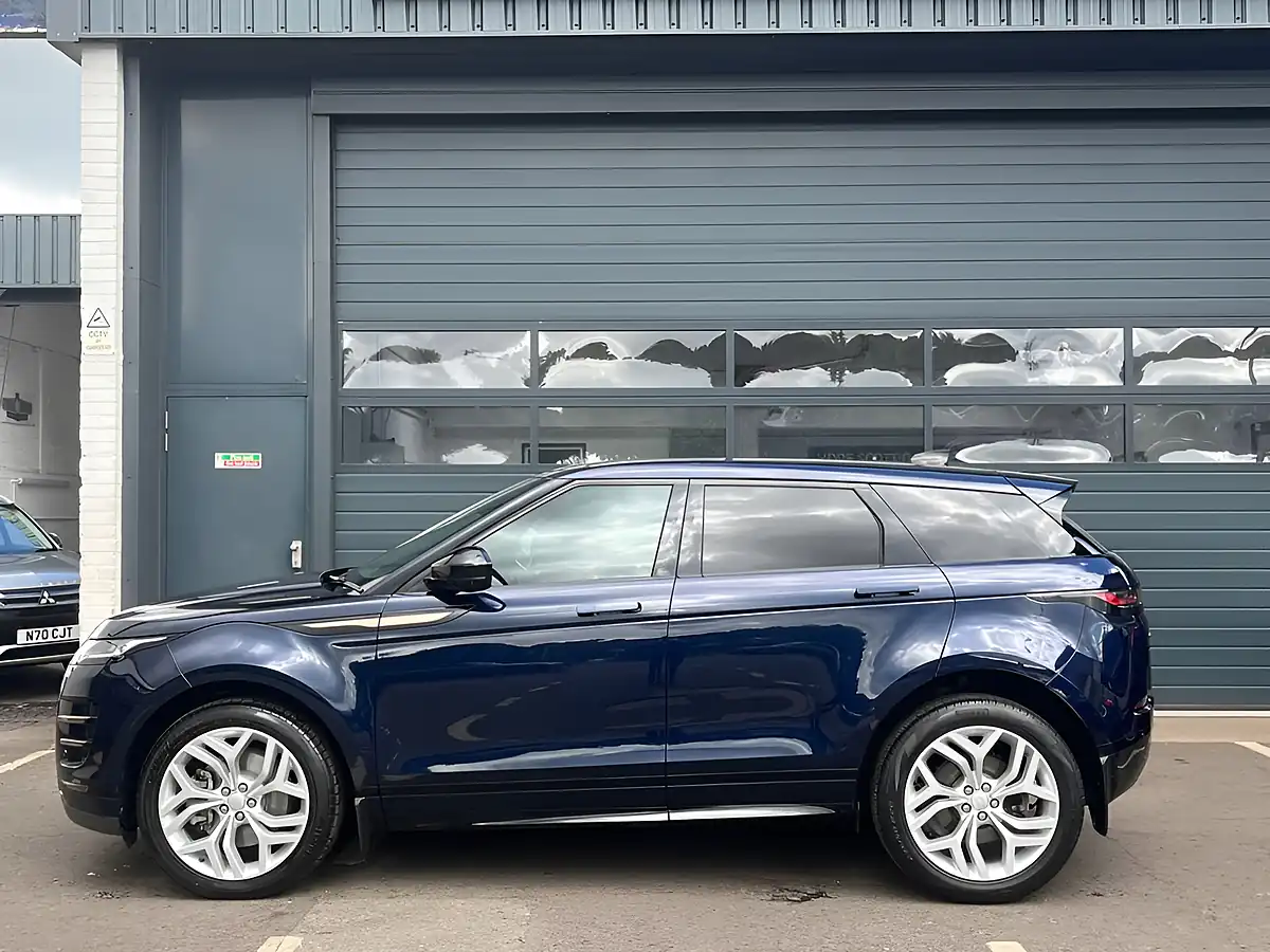 Used 2023 Land Rover Range Rover Evoque R-Dynamic S Portofino Blue - Interior and Exterior details 2