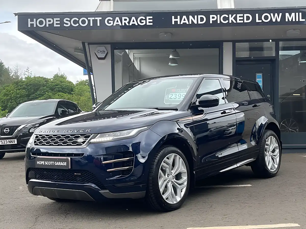 Used 2023 Land Rover Range Rover Evoque R-Dynamic S Portofino Blue - Interior and Exterior details 5