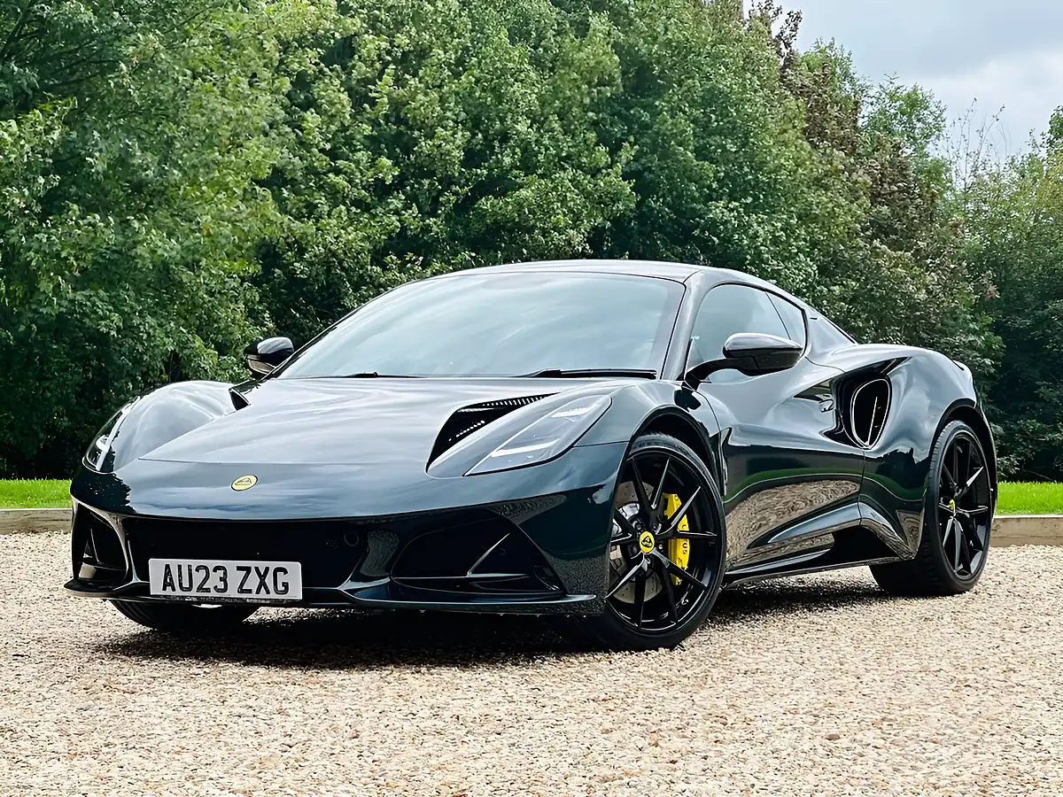 Used 2023 Lotus Emira First Edition Dark Verdant - Front View