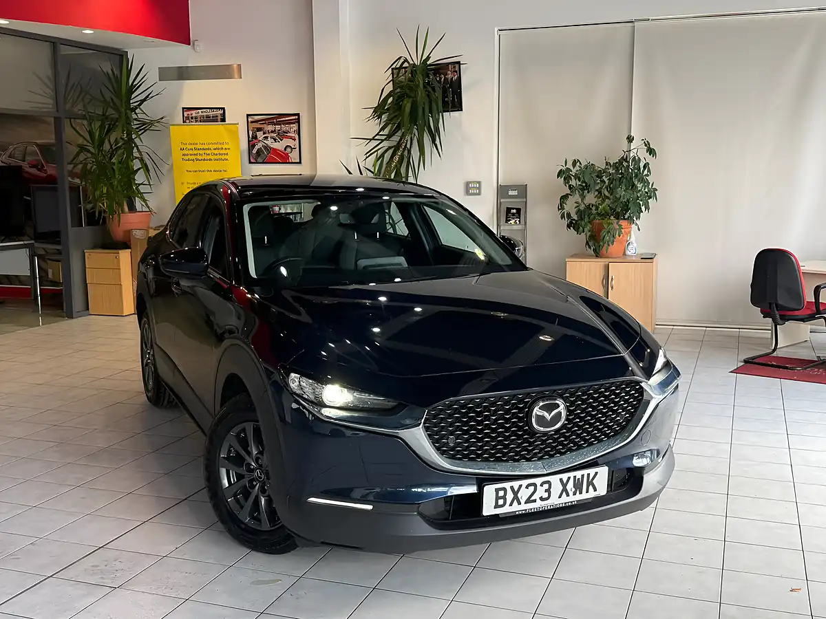 Used 2023 Mazda CX-30 Se-L Lux Blue - Front View