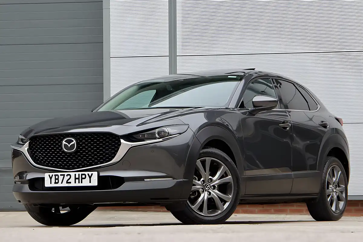 Used 2023 Mazda CX-30 Sport Lux Gunmetal Grey - Front View