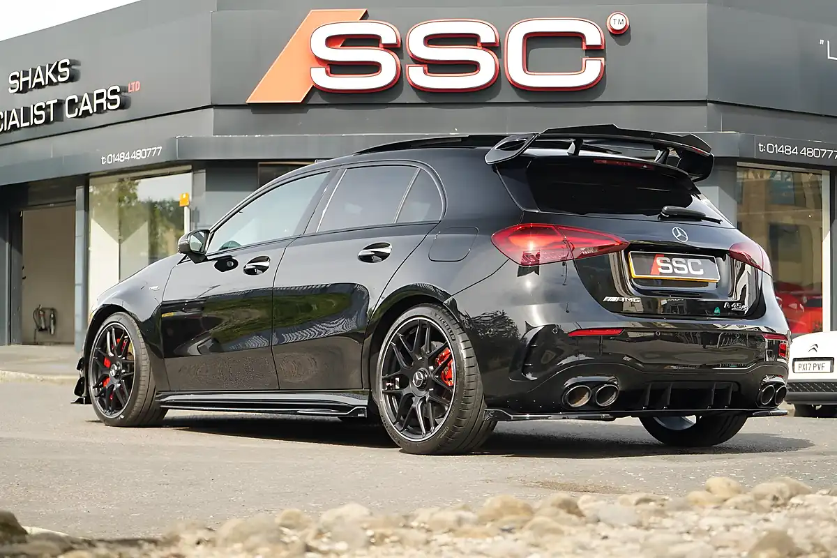 Used 2023 Mercedes A45 AMG S Plus Cosmos Black - Interior and Exterior details 2