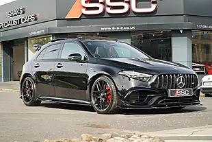 Used 2023 Mercedes A45 AMG S Plus Cosmos Black - Interior and Exterior details 4