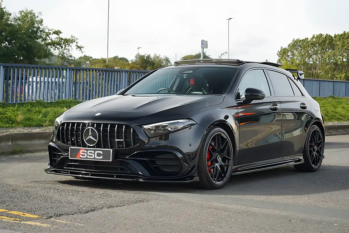 Used 2023 Mercedes A45 AMG S Plus Cosmos Black - Interior and Exterior details 7