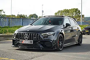 Used 2023 Mercedes A45 AMG S Plus Cosmos Black - Interior and Exterior details 9