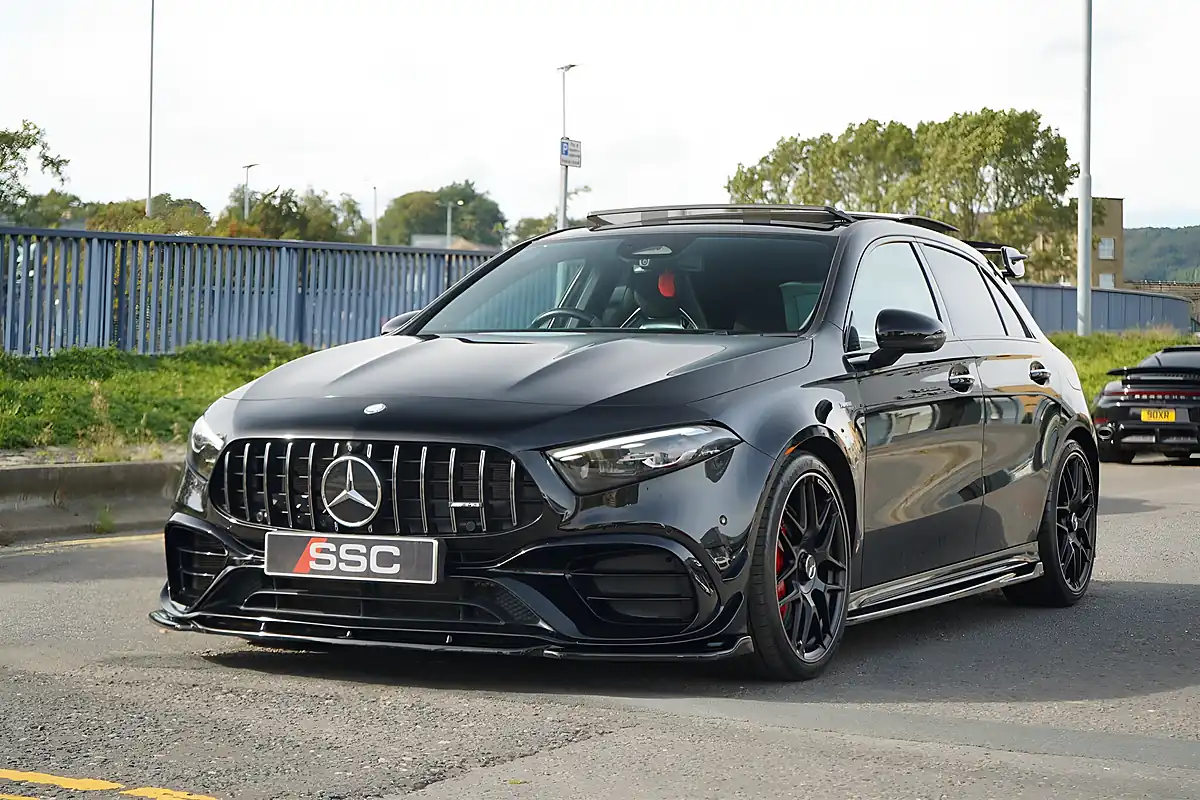 Used 2023 Mercedes A45 AMG S Plus Cosmos Black - Interior and Exterior details 9