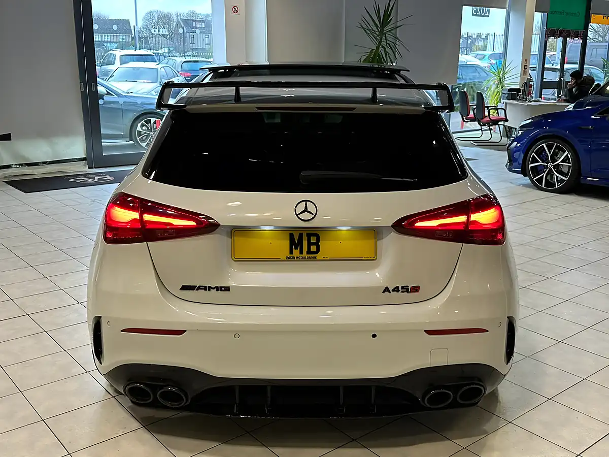 Used 2023 Mercedes-Benz a Class A45 AMG S Plus White - Interior and Exterior details 10