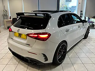 Used 2023 Mercedes-Benz a Class A45 AMG S Plus White - Interior and Exterior details 11