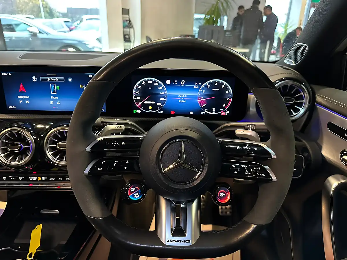 Used 2023 Mercedes-Benz a Class A45 AMG S Plus White - Interior and Exterior details 13