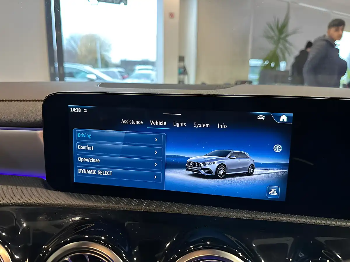 Used 2023 Mercedes-Benz a Class A45 AMG S Plus White - Interior and Exterior details 16