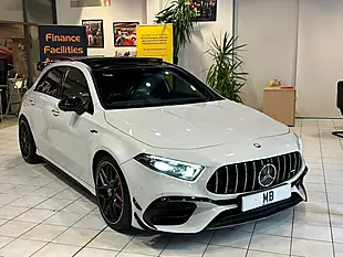Used 2023 Mercedes-Benz a Class A45 AMG S Plus White - Interior and Exterior details 2
