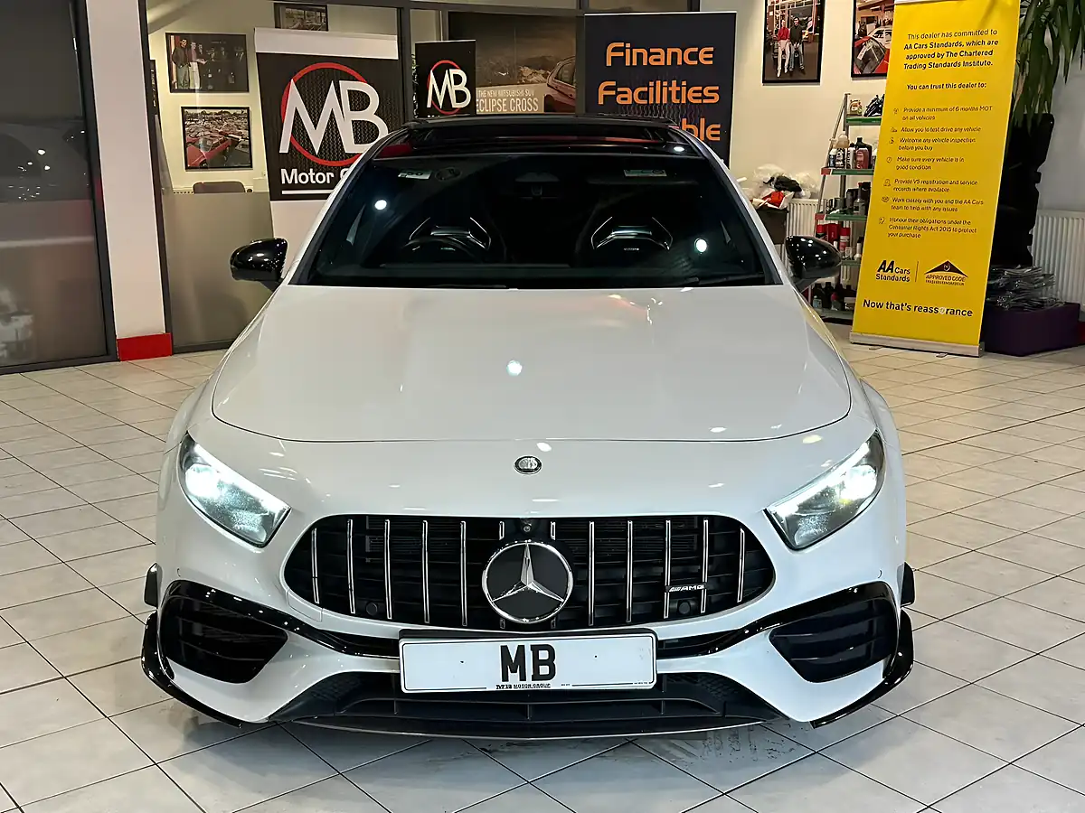 Used 2023 Mercedes-Benz a Class A45 AMG S Plus White - Interior and Exterior details 4