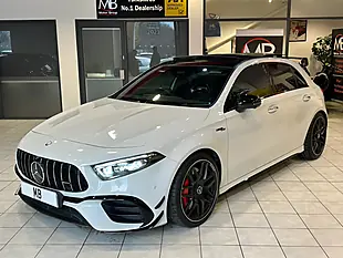 Used 2023 Mercedes-Benz a Class A45 AMG S Plus White - Interior and Exterior details 6