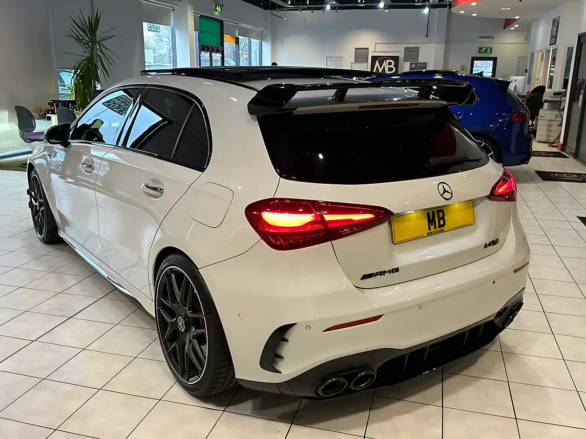 Used 2023 Mercedes-Benz a Class A45 AMG S Plus White - Interior and Exterior details 9