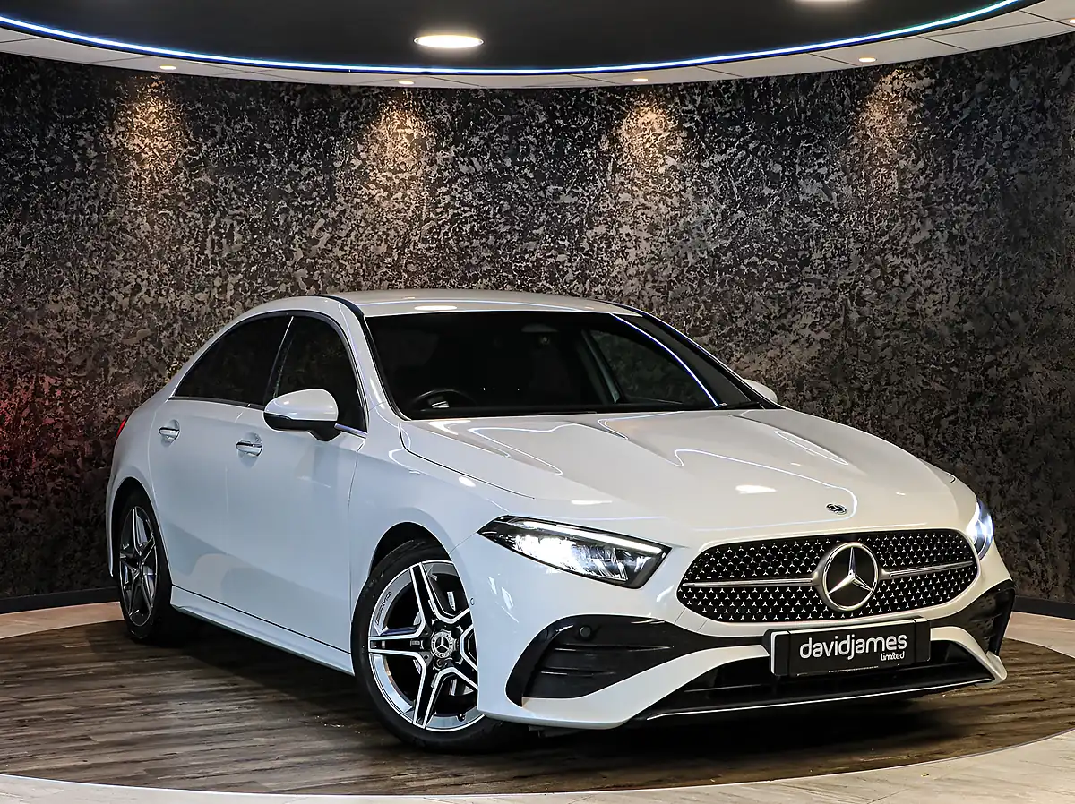 Used 2023 Mercedes-Benz a Class AMG Line Executive White - Front View