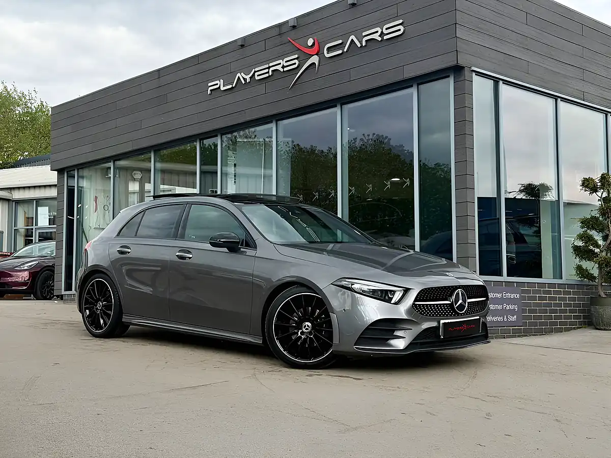 Used 2023 Mercedes-Benz a-Class AMG Line Night Edition (premium Plus) Grey - Front View