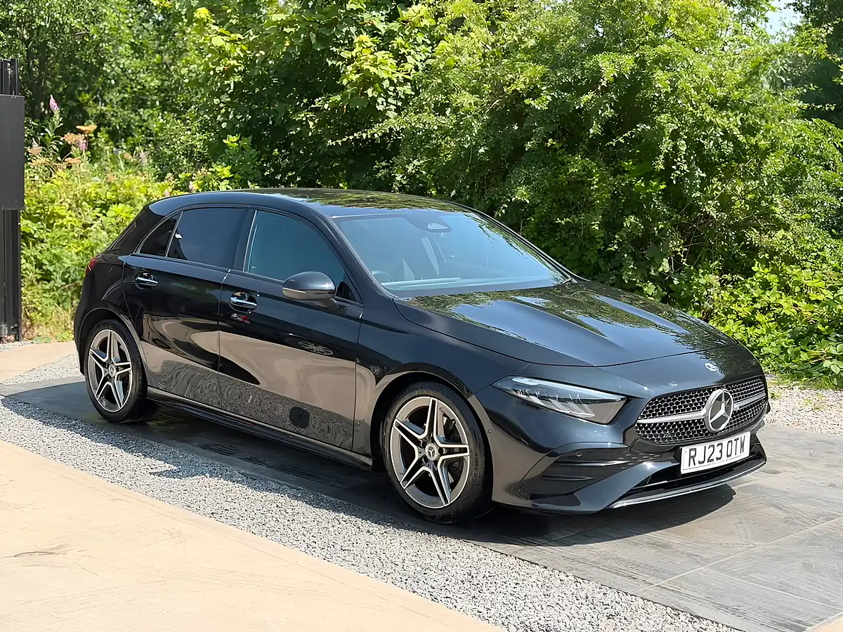 Used 2023 Mercedes-Benz a Class AMG Line (premium) Black - Front View