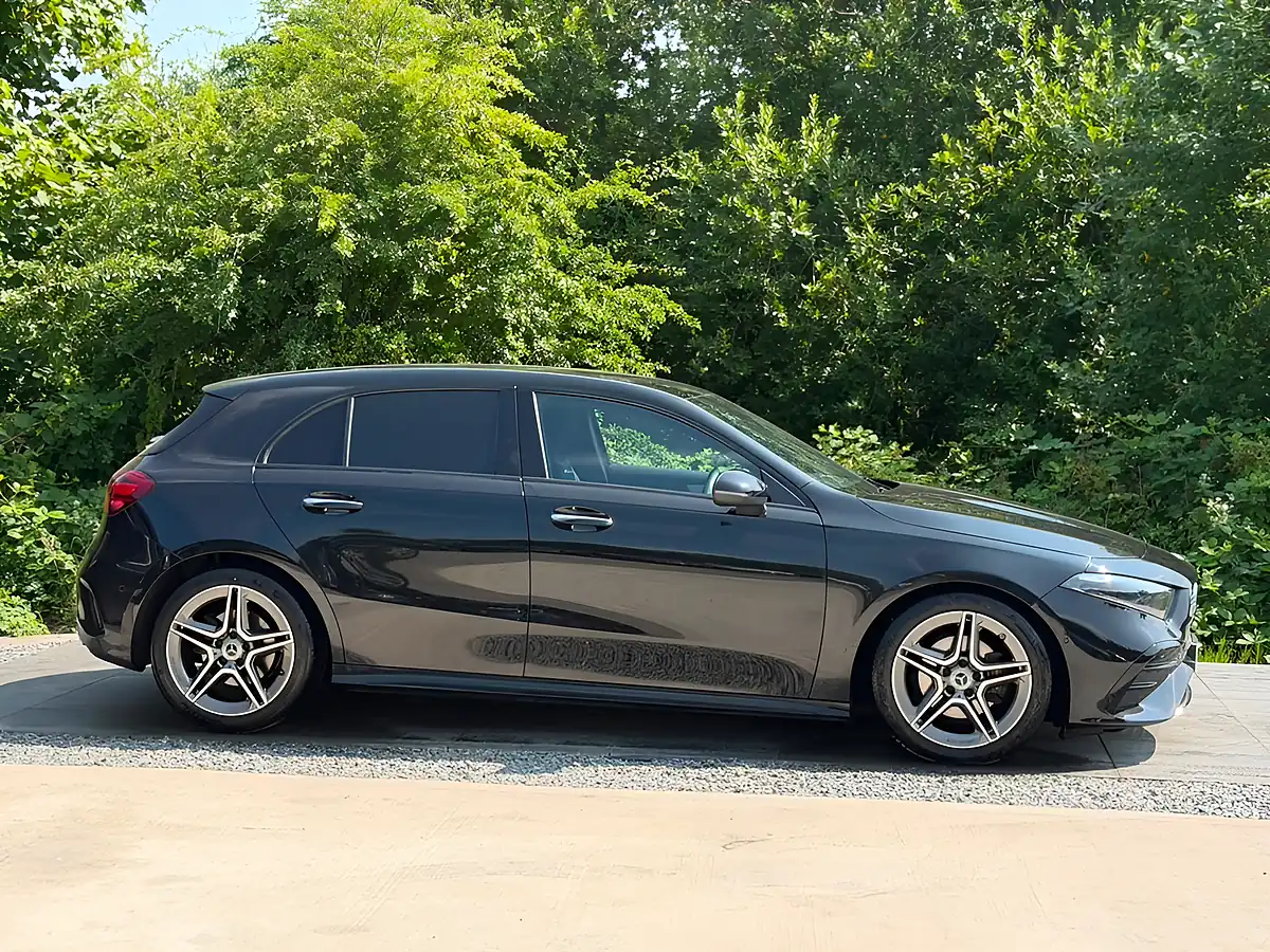 Used 2023 Mercedes-Benz a Class AMG Line (premium) Black - Interior and Exterior details 8