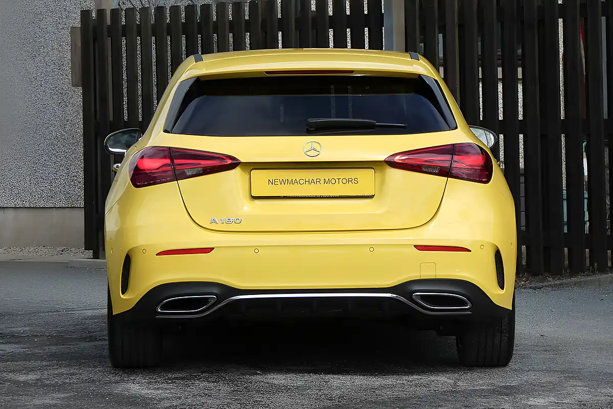 Used 2023 Mercedes-Benz a Class AMG Line (premium) Sun Yellow - Interior and Exterior details 3