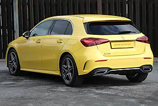 Used 2023 Mercedes-Benz a Class AMG Line (premium) Sun Yellow - Interior and Exterior details 4