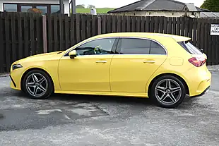 Used 2023 Mercedes-Benz a Class AMG Line (premium) Sun Yellow - Interior and Exterior details 5
