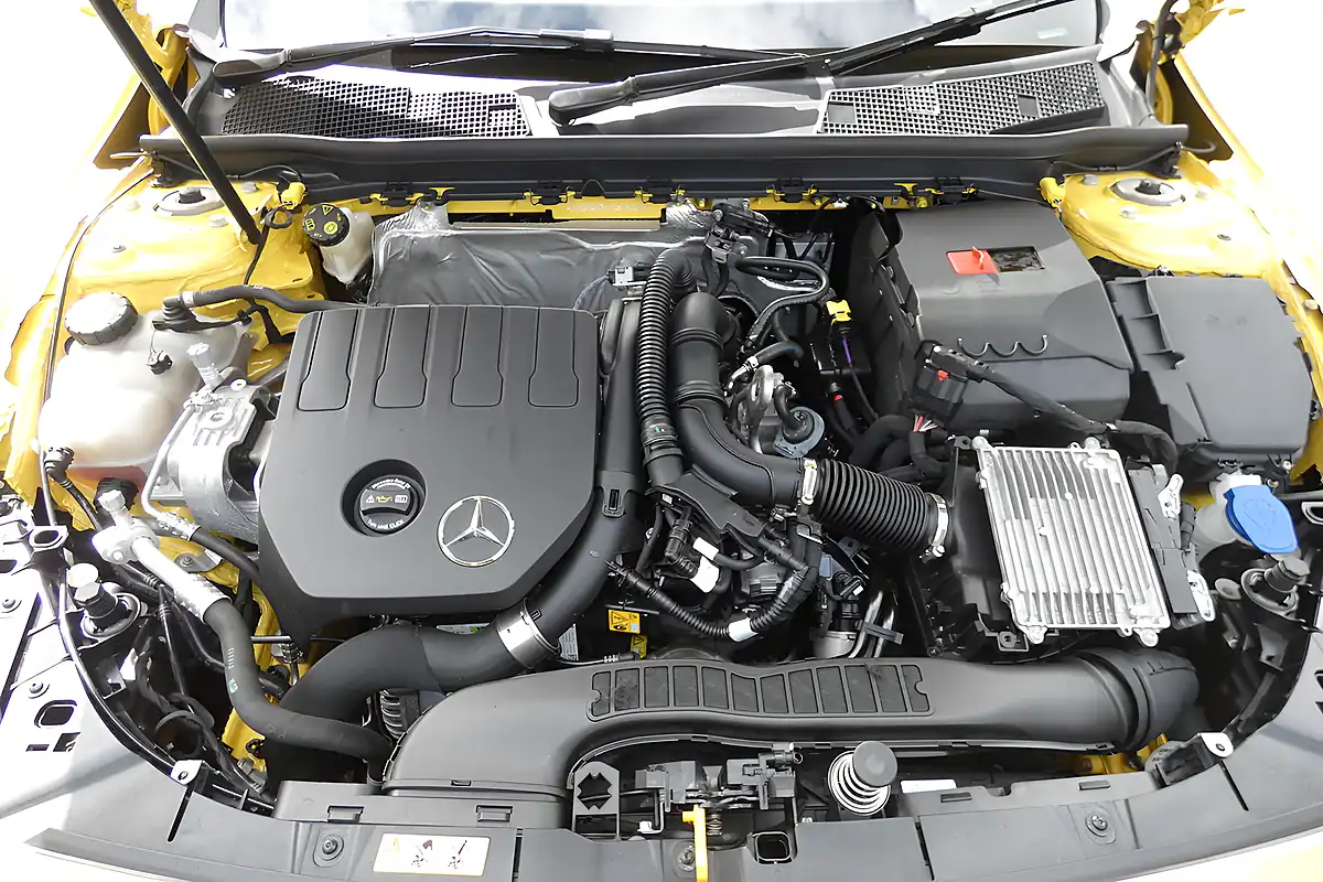 Used 2023 Mercedes-Benz a Class AMG Line (premium) Sun Yellow - Interior and Exterior details 7