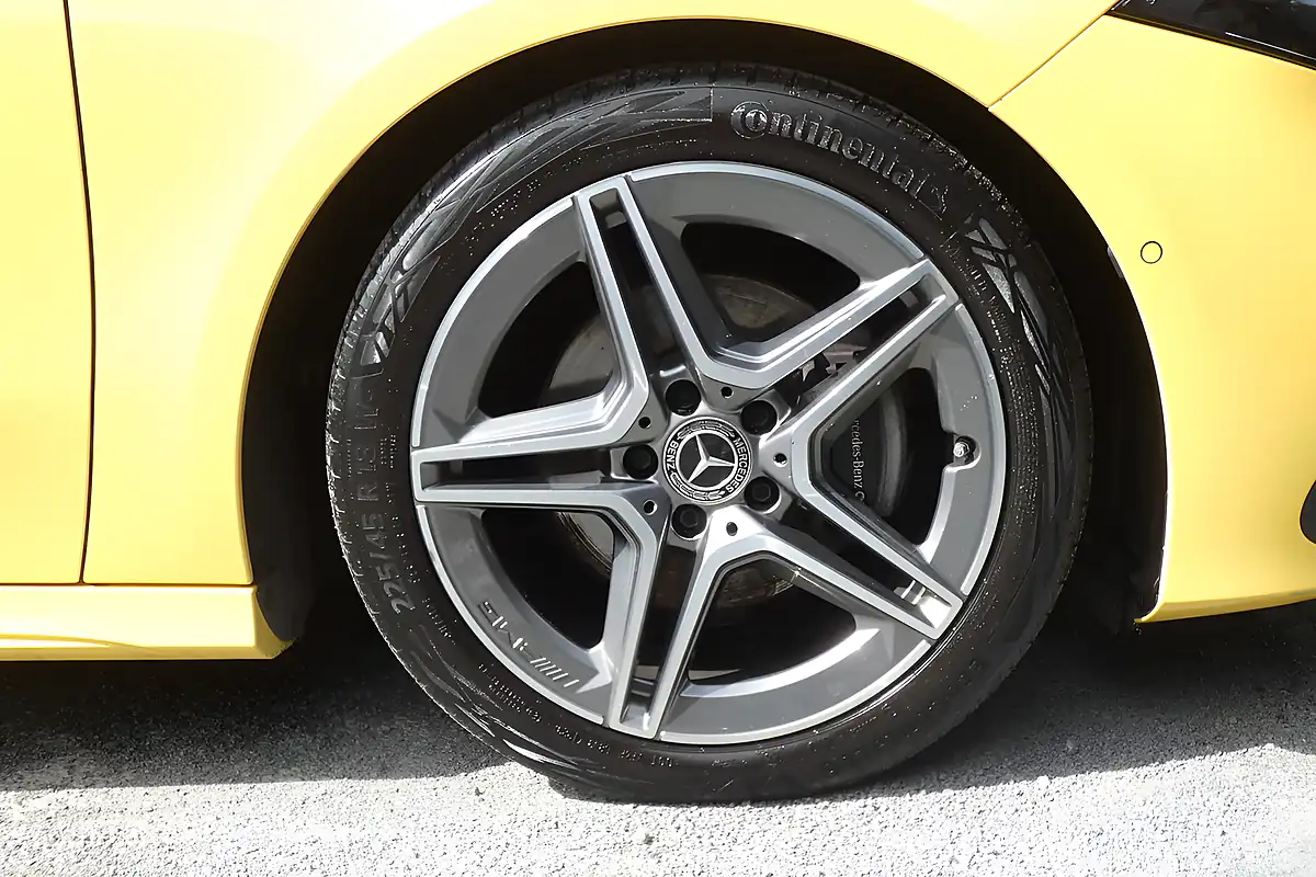 Used 2023 Mercedes-Benz a Class AMG Line (premium) Sun Yellow - Interior and Exterior details 8