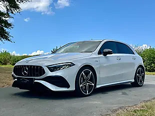 Used 2023 Mercedes-Benz a Class AMG (premium) Digital White Metallic - Interior and Exterior details 18