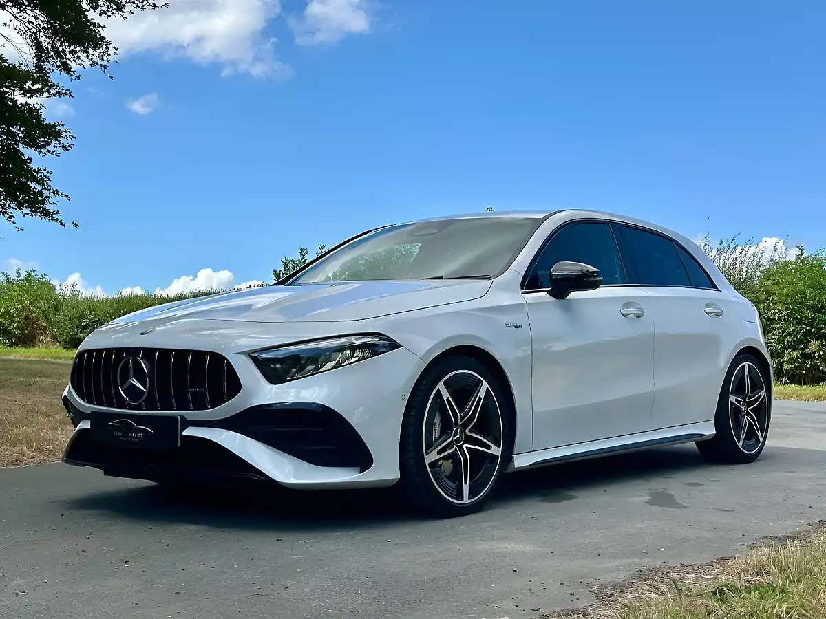 Used 2023 Mercedes-Benz a Class AMG (premium) Digital White Metallic - Interior and Exterior details 18