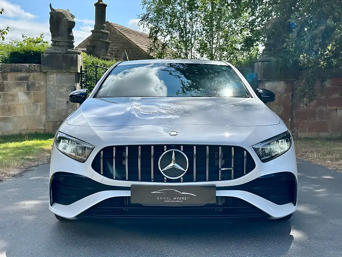 Used 2023 Mercedes-Benz a Class AMG (premium) Digital White Metallic - Interior and Exterior details 2