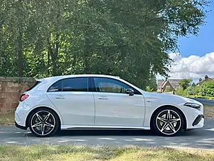 Used 2023 Mercedes-Benz a Class AMG (premium) Digital White Metallic - Interior and Exterior details 3