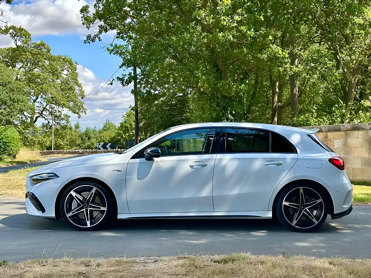 Used 2023 Mercedes-Benz a Class AMG (premium) Digital White Metallic - Interior and Exterior details 4