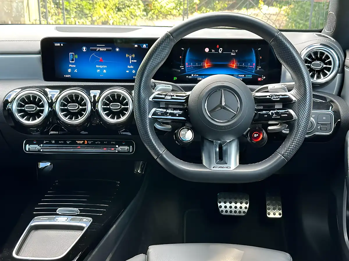 Used 2023 Mercedes-Benz a Class AMG (premium) Digital White Metallic - Interior and Exterior details 8