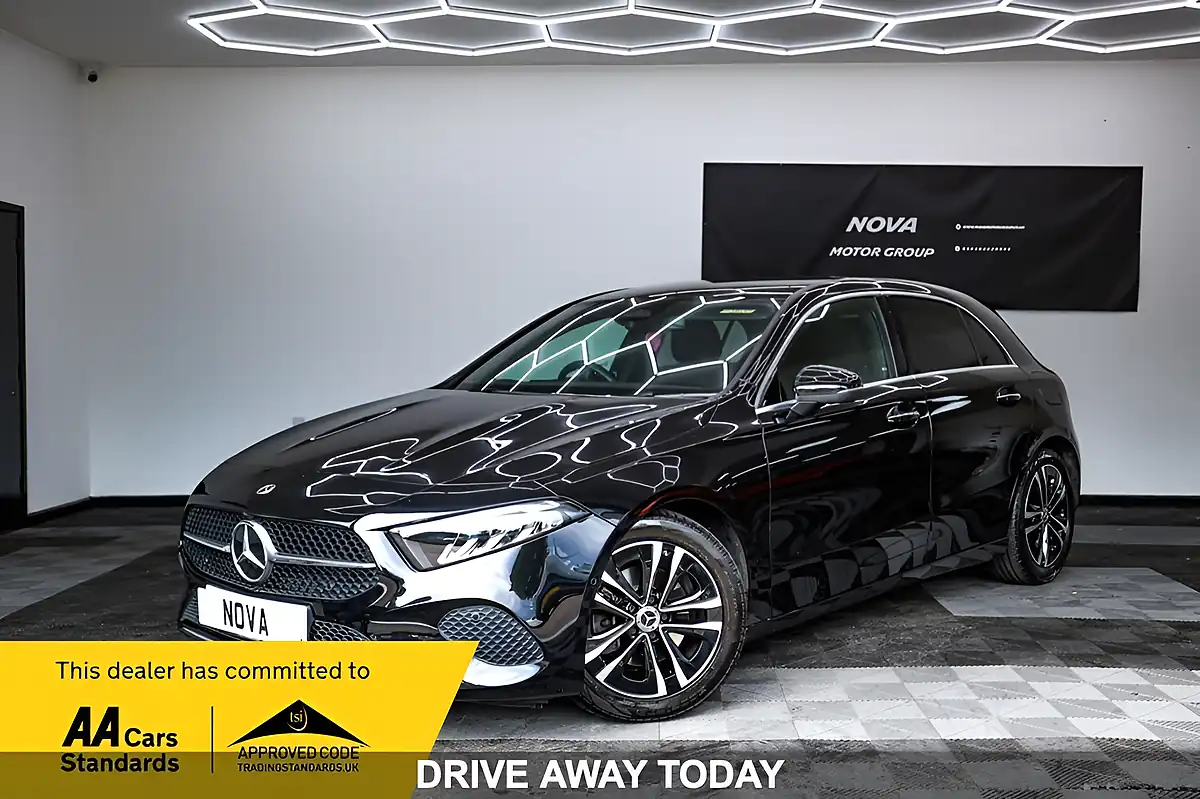 Used 2023 Mercedes-Benz a-Class Sport Executive Black - Front View