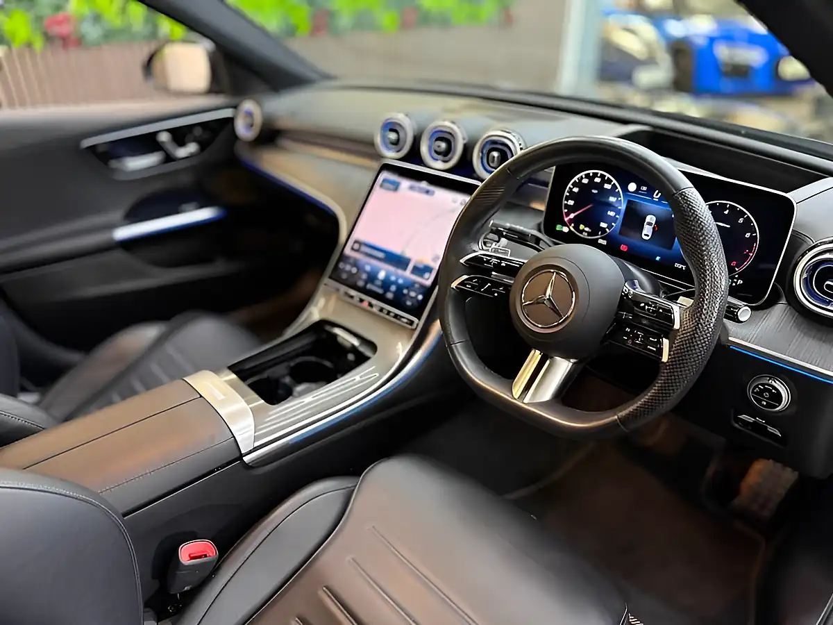 Used 2023 Mercedes-Benz C Class AMG Line Premium Plus Black - Interior and Exterior details 10