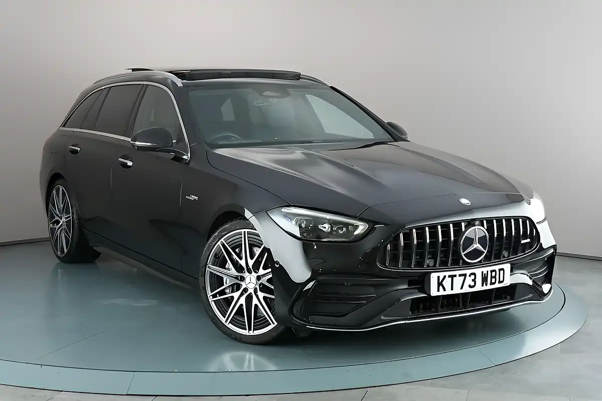 Used 2023 Mercedes-Benz C Class Premium Plus Black - Front View