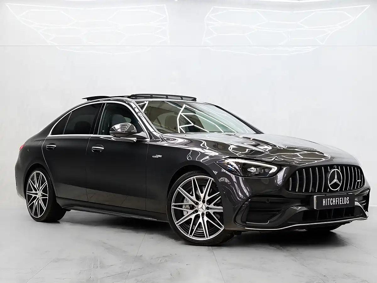 Used 2023 Mercedes-Benz C Class Premium Plus Grey - Front View