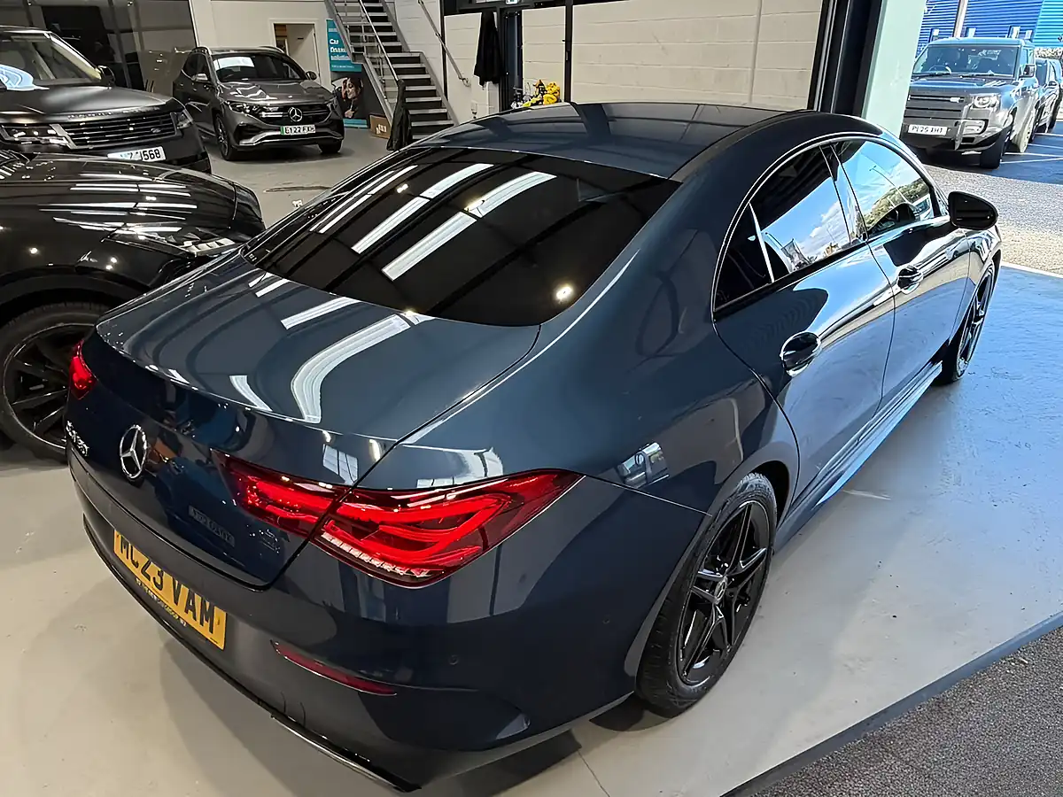 Used 2023 Mercedes-Benz Cla AMG Line (executive) Blue - Interior and Exterior details 4