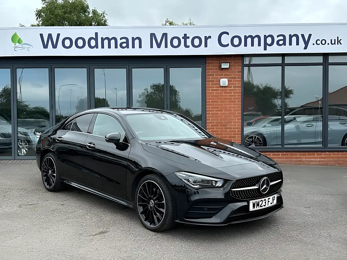 Used 2023 Mercedes-Benz Cla AMG Line Night Edition (premium Plus) Black - Front View