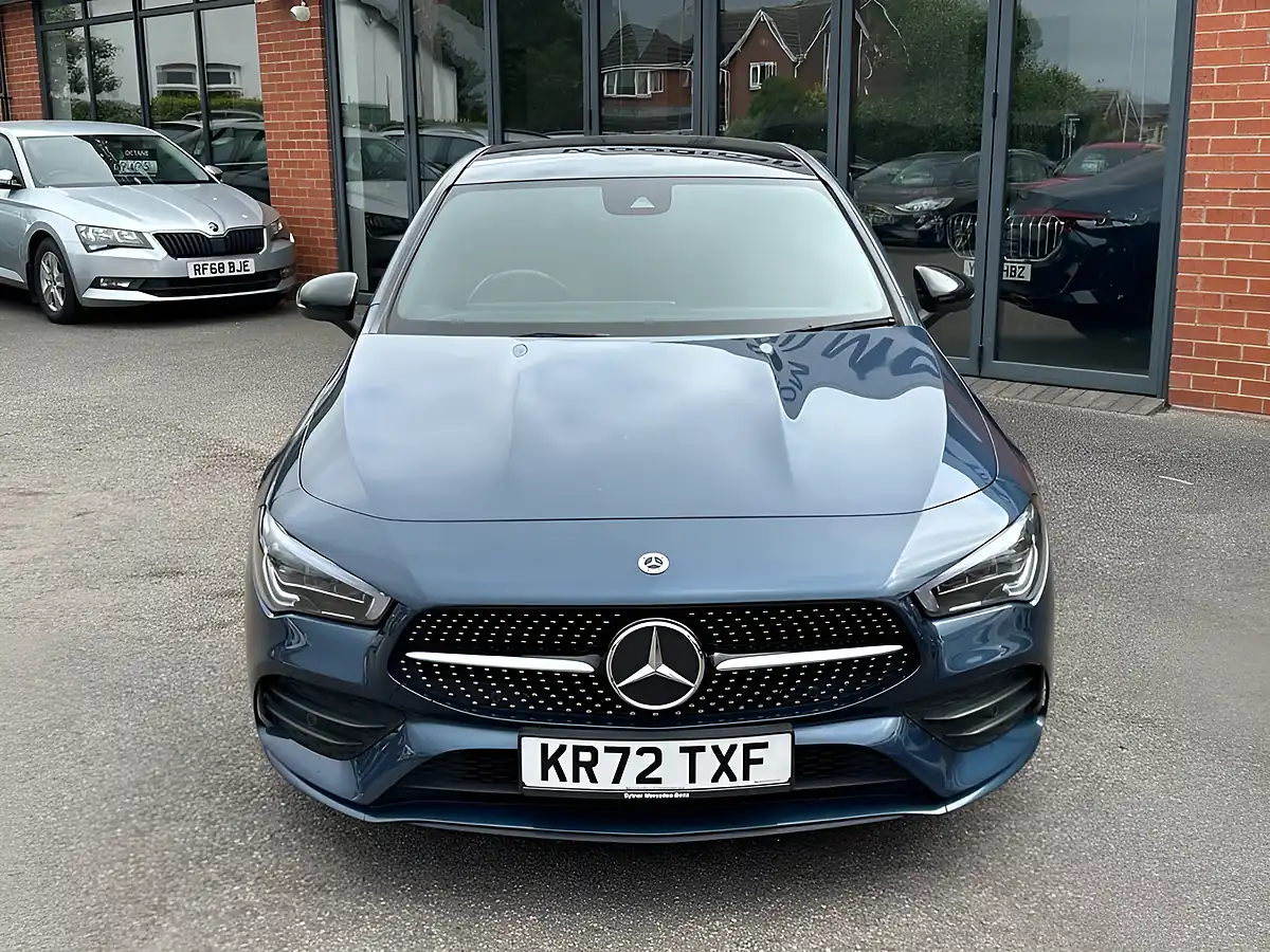 Used 2023 Mercedes-Benz Cla AMG Line Night Edition (premium Plus) Denim Blue - Interior and Exterior details 2