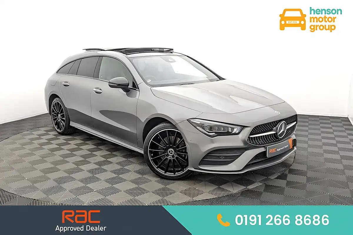 Used 2023 Mercedes-Benz Cla AMG Line Night Edition Premium Plus Shooting Brake Grey - Front View