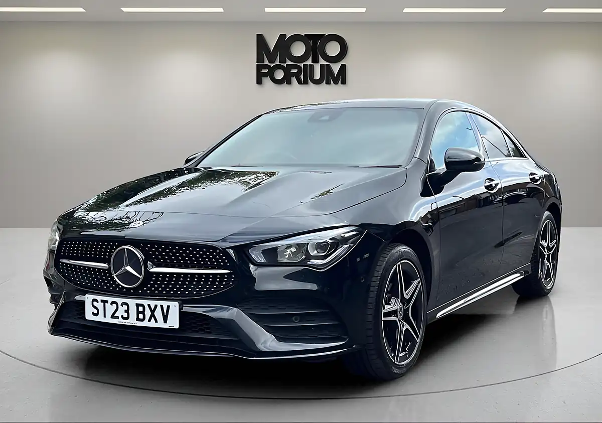Used 2023 Mercedes-Benz Cla AMG Line Premium Black - Front View