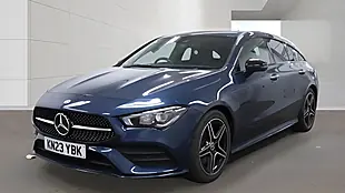 Used 2023 Mercedes-Benz Cla AMG Line (premium) Blue - Interior and Exterior details 4